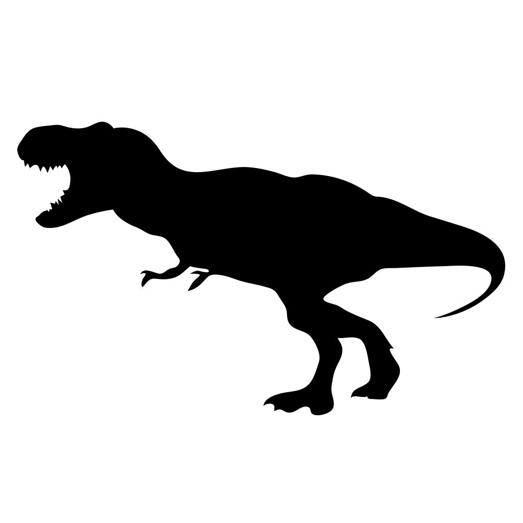 Screaming TRex Dinosaur Stencil