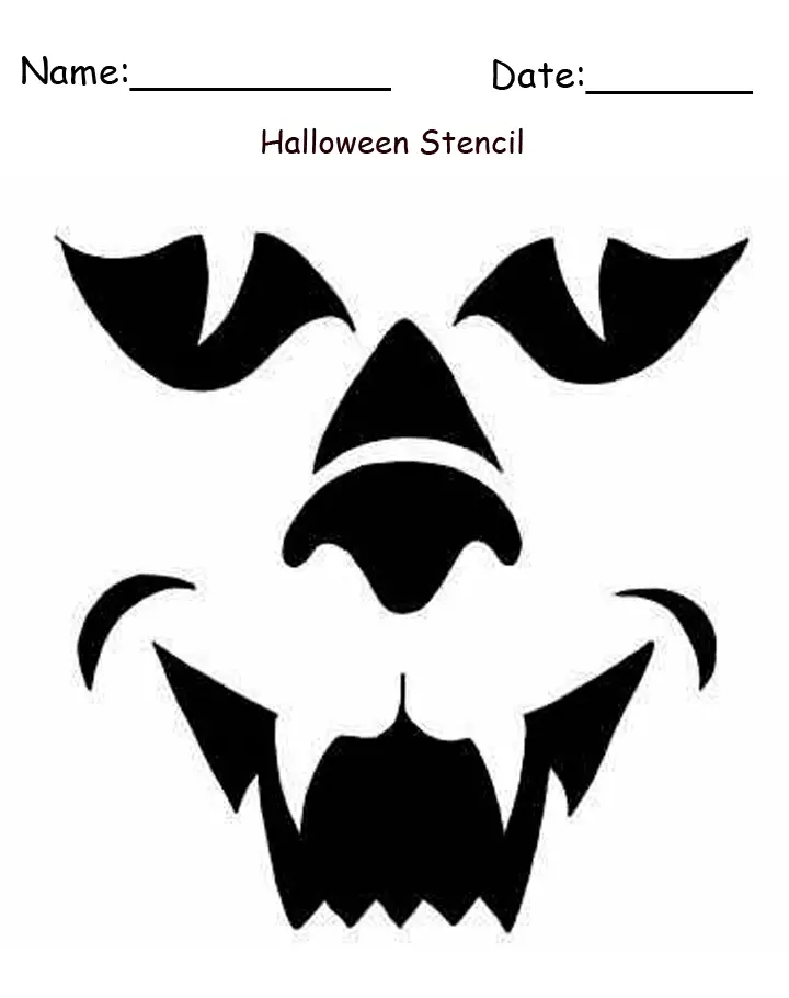 Printable Werewolf Halloween Craft Printable Werewolf Halloween Craft