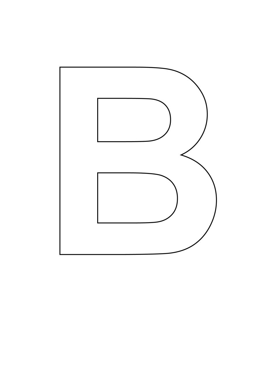 Letter B Stencil