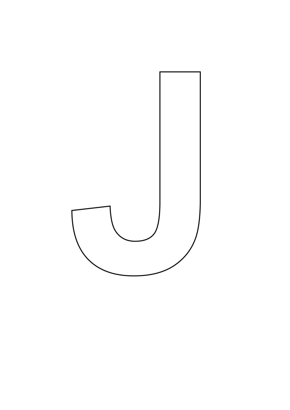 letter-stencil-bold-uppercase-j-letter