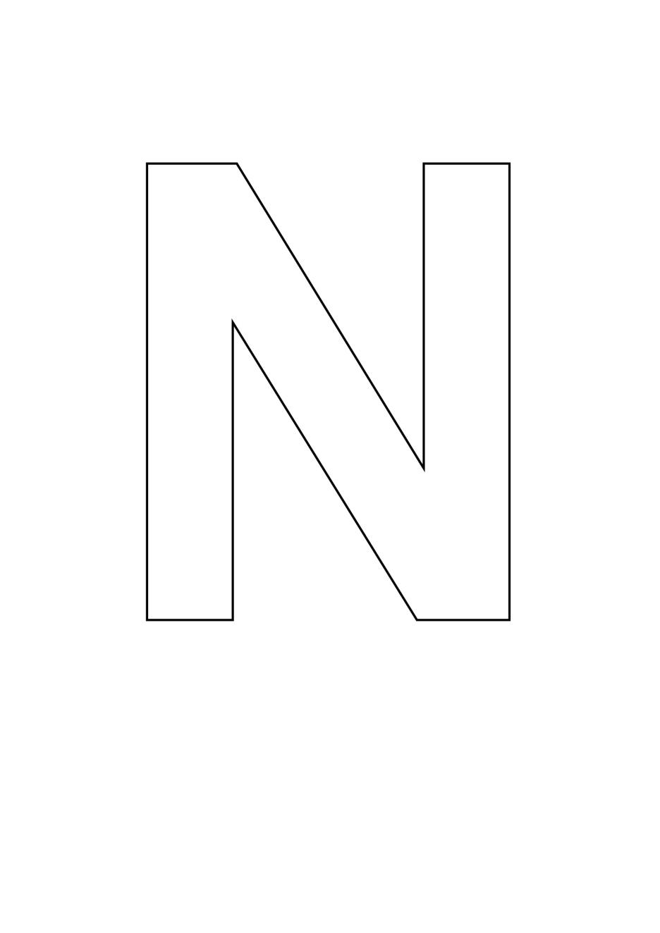 Free Printable Letter Stencils N | Images and Photos finder