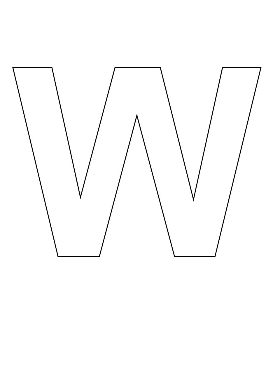 W Stencil Printable Printable Word Searches