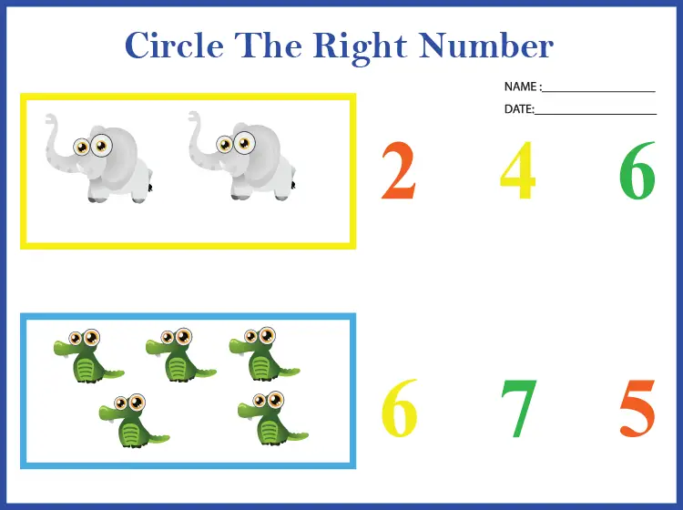 printable counting numbers worksheet