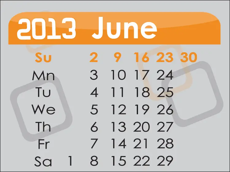 Printable Monthly Calendars