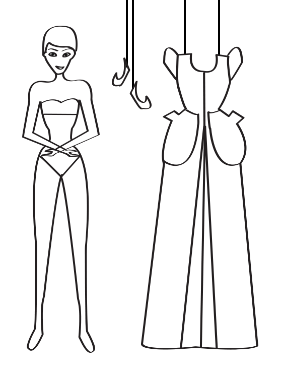Barbie Paper Doll Outline