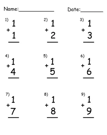 printable addition worksheets