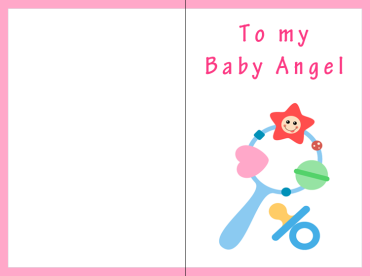 Baby Angel Baby Cards
