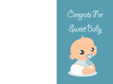 Congrats For Sweet Baby Cards