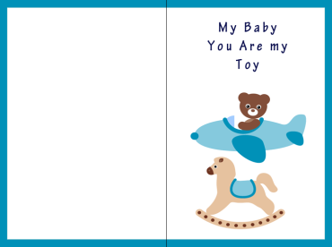 Printable Toy Baby Cards