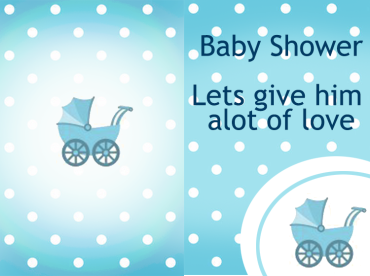 Printable Blue Baby Shower Invitations