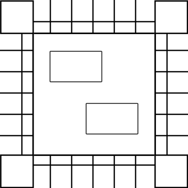Blank Squares Border Printable Board Game