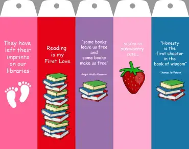 30 free printable bookmarks