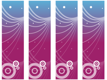 Printable Blue and Purple Bookmarks