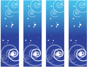 Printable Blue Swirl Bookmarks
