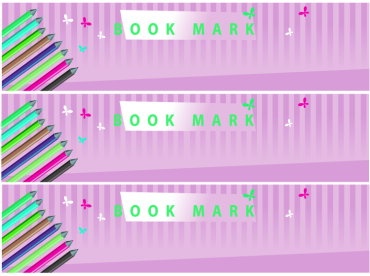 Printable Purple Stars Bookmarks