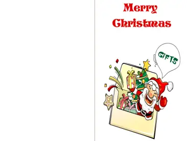 Santa Merry Christmas Cards