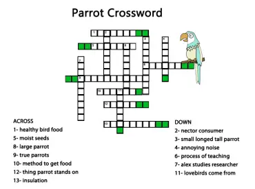 Parrot Crossword Printable Games