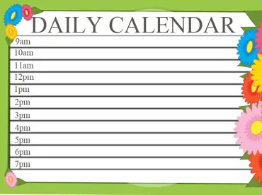 20 Free Printable Daily Calendars 20 Free Printable Daily Calendars