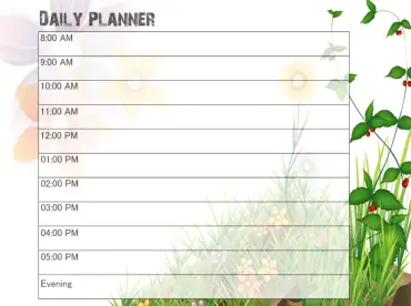 20+ Free Printable Daily Calendars