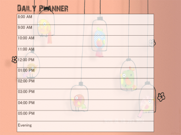 Printable Birdies Daily Calendars