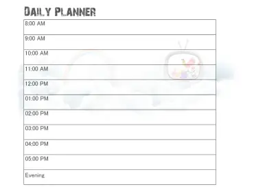 20+ Free Printable Daily Calendars