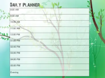 20+ Free Printable Daily Calendars