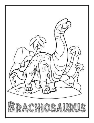 Printable Dinosaur Coloring Page Brachiosaurus