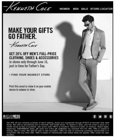 Printable Kenneth Cole Coupons
