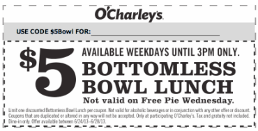 Printable O'Charley's Coupons