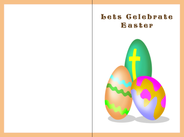 Religious Easter Egg Printable Easter Card