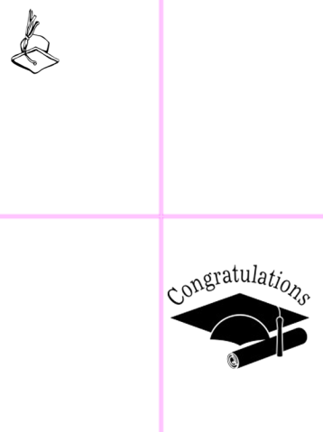 Black Mortarboard Graduation Card