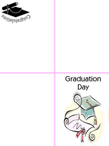 Blue Mortarboard Graduation Card