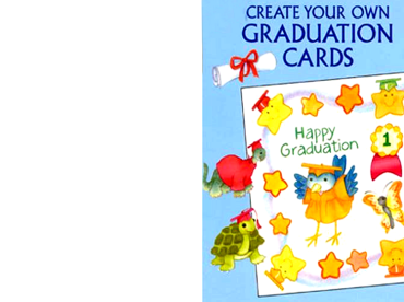 Printable Cartoon Theme Graduation Cards
