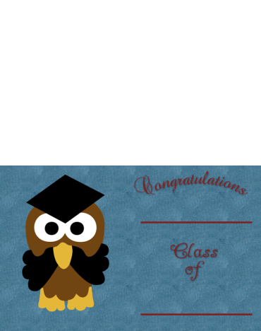 Printable Light Blue Graduation Invitations