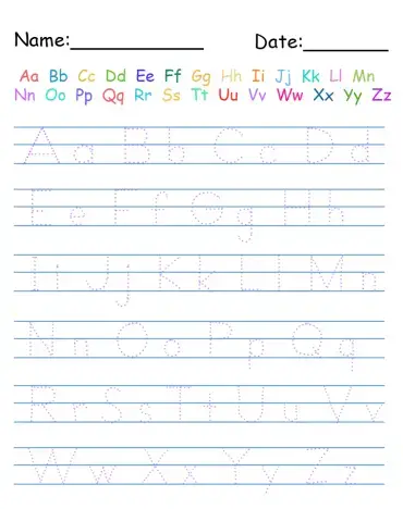 10 free printable handwriting worksheets
