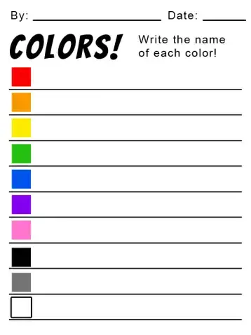 let s color write the names kids worksheets