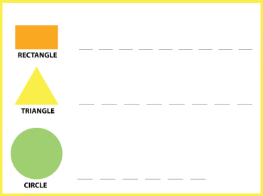 Shapes and Colors Kids Worksheet