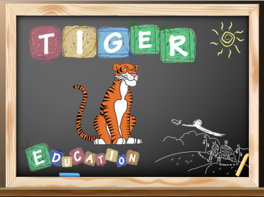 Tiger Chalkboard Picture Printable Sign