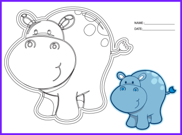 Printable Hippo Worksheets