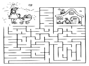 Printable House Maze Games