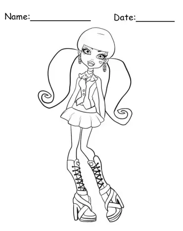 Free Printable Monster High Coloring Pages