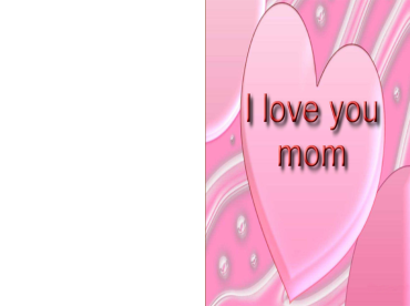 Printable Pink Hearts Mother's Day Cards