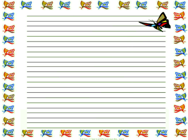 Printable Butterflies Papers