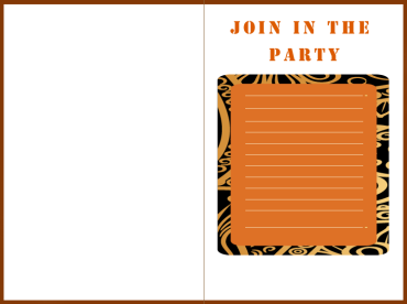 Join in the Party Printable Invitations