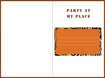 Party at My Place! Party Invitation