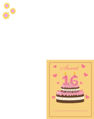 Printable Sweet Sixteen Party Invitations