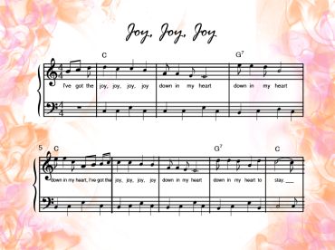 Joy Printable Music Sheets