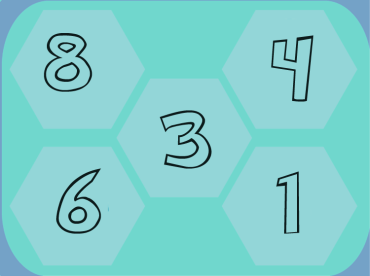 Blue Preschool Printable Number Lesson