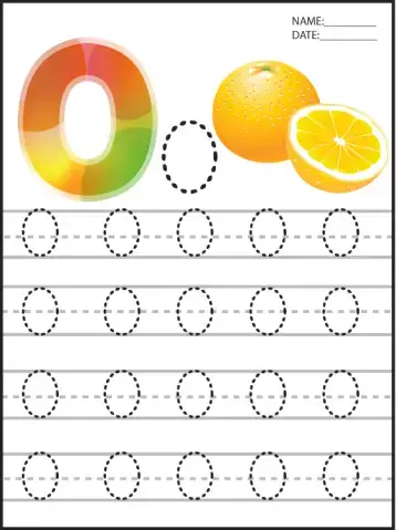 letter o printable worksheets