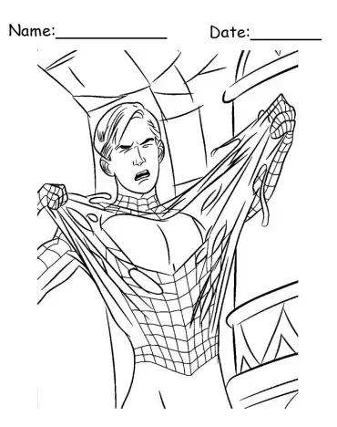 860 Colouring Pages Spiderman Free  Free